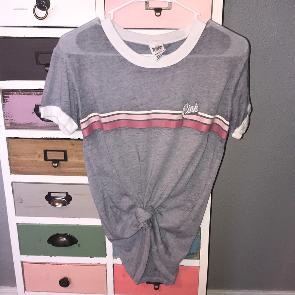 PINK ringer tee